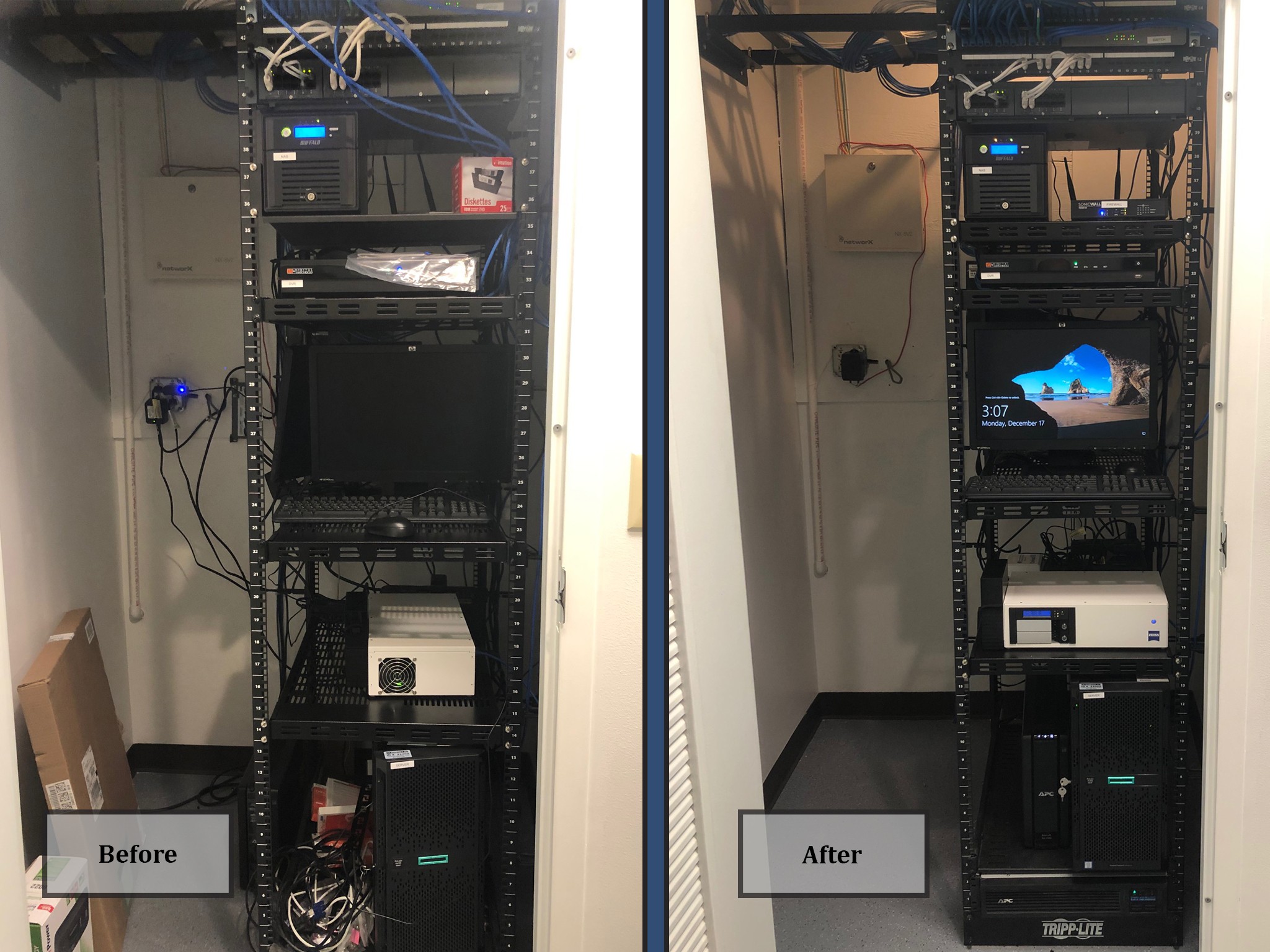 Network Organization & Closet Clean Up IT Support RI